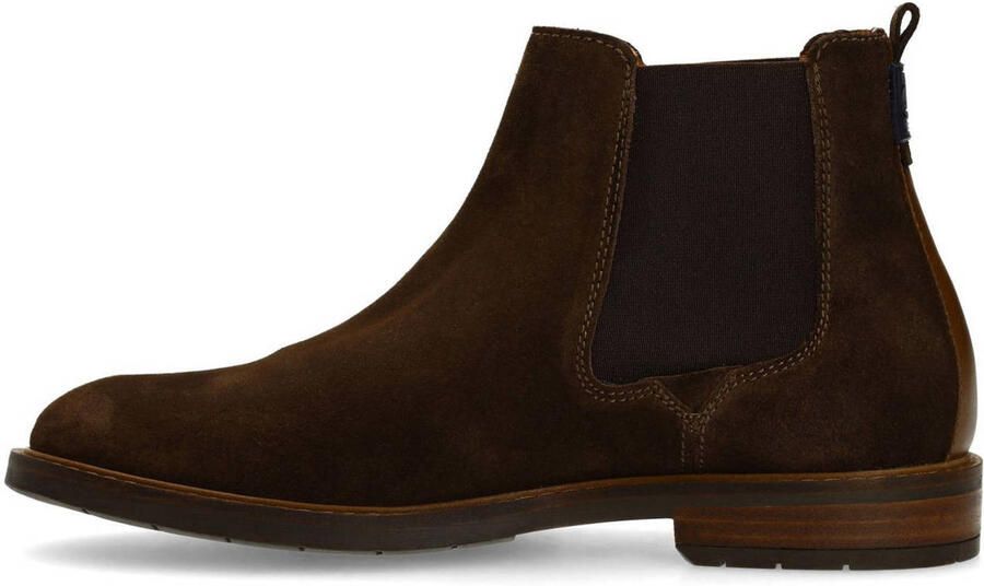 Van Lier Heren Donkerbruine suède chelsea boots - Foto 3
