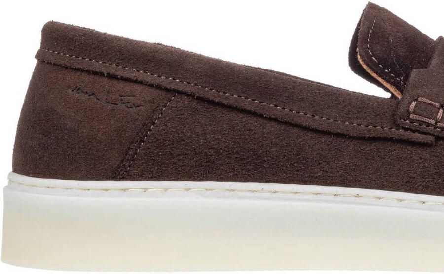 Van Lier suède loafers donkerbruin - Foto 2