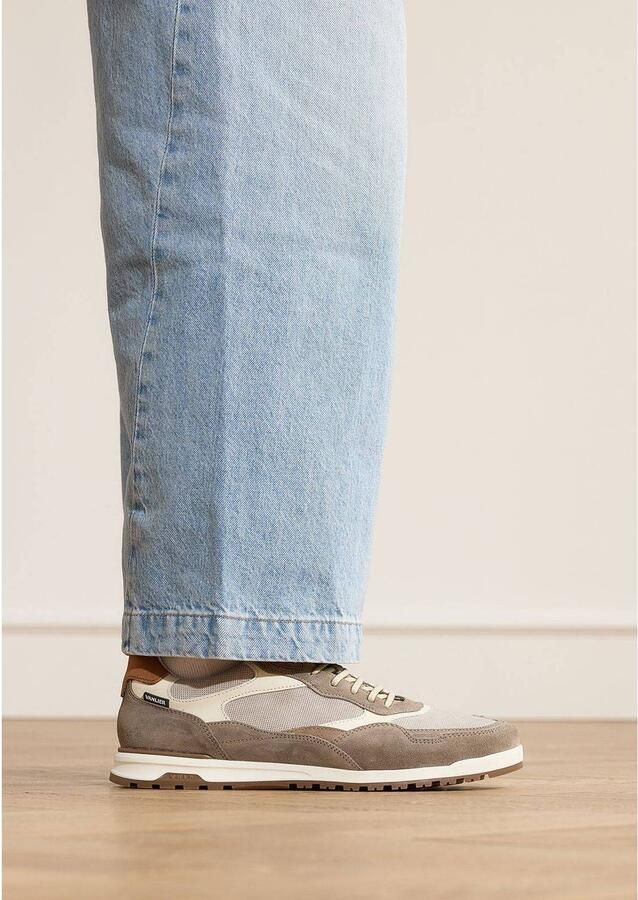 Van Lier Heren Beige suède sneakers