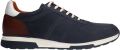 Van Lier Heren Blauwe Positano nubuck sneakers - Blauw