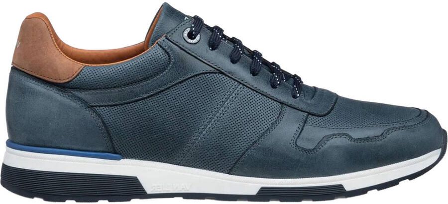 Van Lier suède sneakers blauw