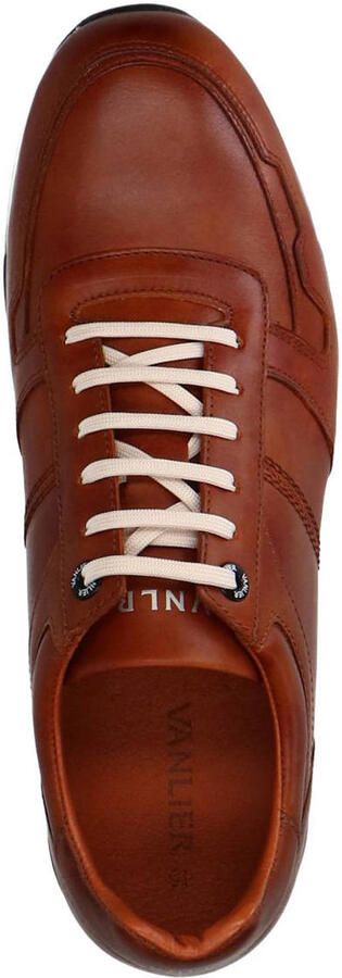 Van Lier Heren Cognac leren sneakers - Foto 3