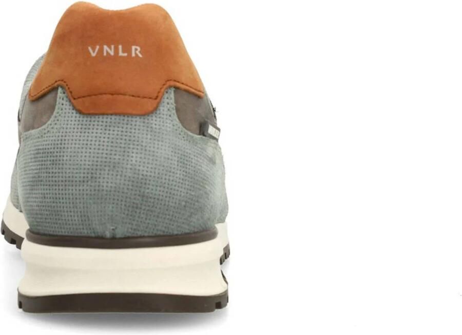 Van Lier Heren Grijze suède sneakers met leren details - Foto 3