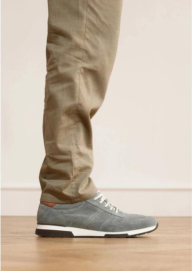 Van Lier Heren Grijze suède sneakers - Foto 2