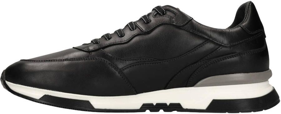 Van Lier Heren Zwarte leren sneakers - Foto 3