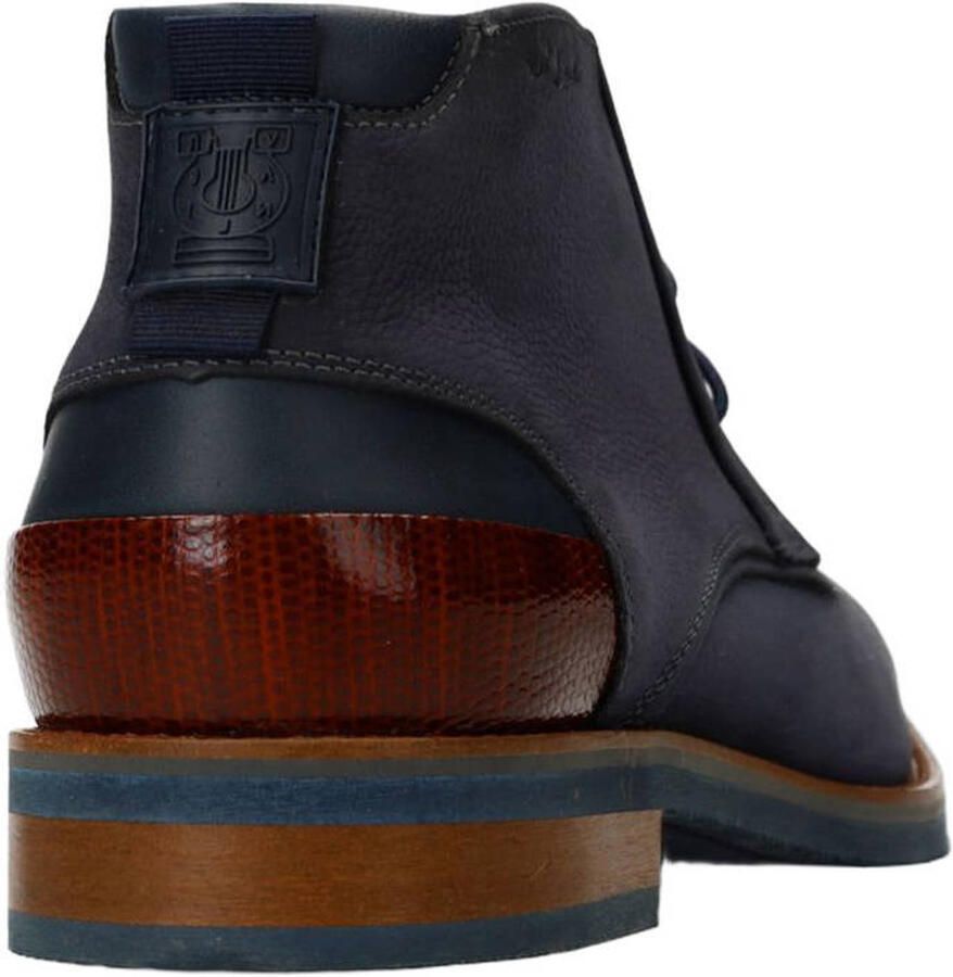 Van Lier Heren Donkerblauwe nubuck veterschoenen - Foto 2