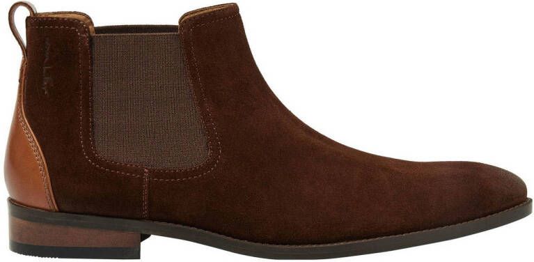 Van Lier Vienna suède chelsea boots bruin