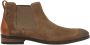 Van Lier Vienna suède chelsea boots taupe - Thumbnail 1