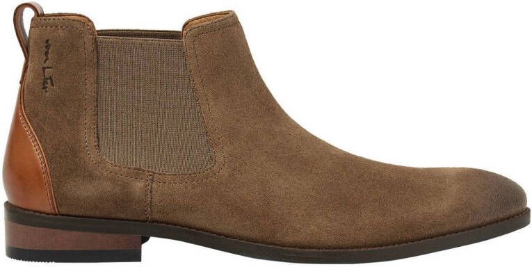 Van Lier Vienna suède chelsea boots taupe