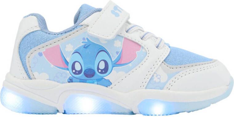 VanHaren Stitch sneakers met lichtjes blauw