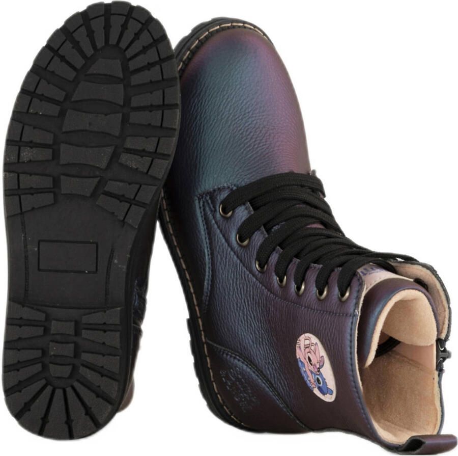 VanHaren Stitch veterboots blauw - Foto 2