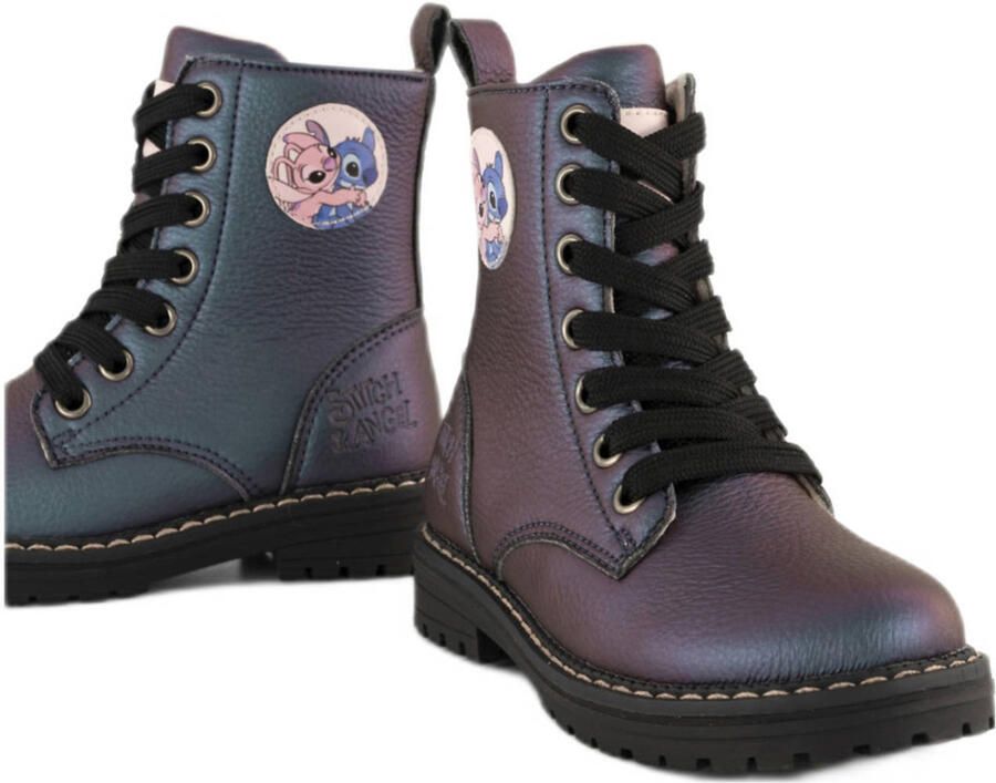 VanHaren Stitch veterboots blauw - Foto 3