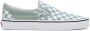 VANS Classic Slip-On Color Theory Checkerboard instappers lichtgroen wit - Thumbnail 1