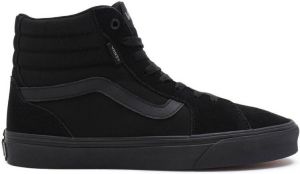 Vans Sk8-Hi Heren Schoenen Black Leer Textil 5 Foot Locker