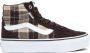 Vans WM Filmore Hi Platform Dames vrijetijds schoenen Plaid Mix Brown White - Thumbnail 1