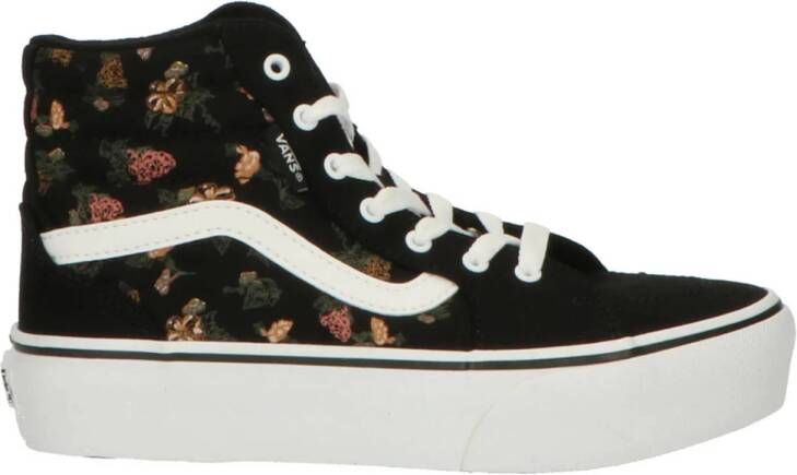 VANS Filmore Hi Platform sneakers met een all over print zwart wit