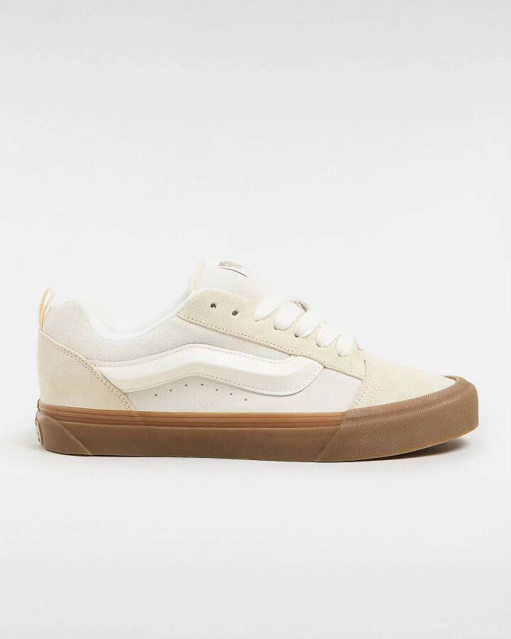 Vans Knu Skool Dames Schoenen Beige Maat: 36.5 Suède Foot Locker