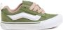 VANS Knu Skool sneakers groen roze - Thumbnail 1