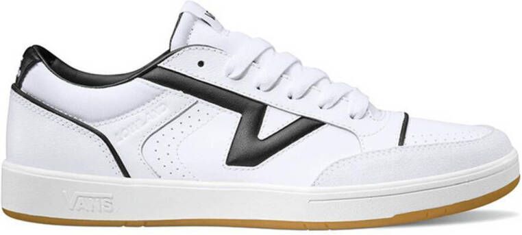 Vans Lowland Court True White Black Sneakers White Dames