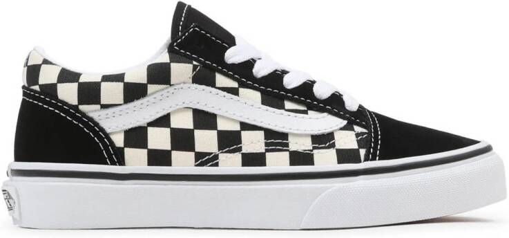 Vans Old Skool Zwart Leer Ruit 27 Sneakers