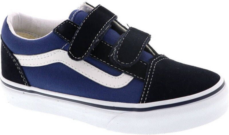 Vans Old Skool sneakers zwart donkerblauw Canvas Meerkleurig 34