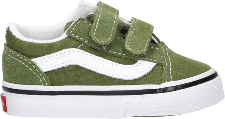 VANS Old Skool V Color Theory sneakers groen wit
