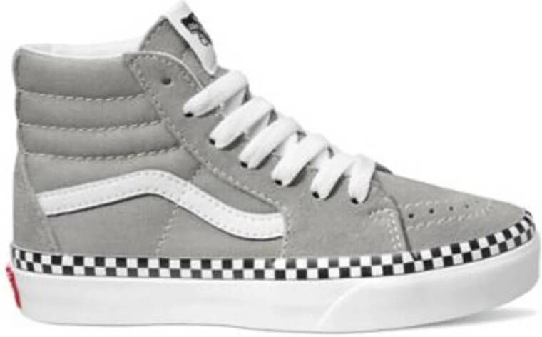 Vans SK8-Hi Checkerboard Foxing sneakers grijs Suede 34.5