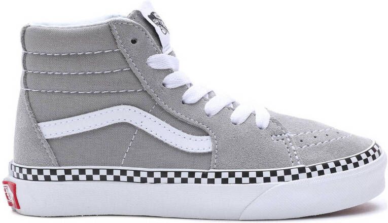 Vans SK8-Hi Checkerboard Foxing sneakers grijs Suede Meerkleurig 33