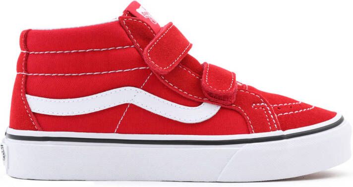 Vans SK8 Mid Reissue-V sneakers rood wit Canvas 32