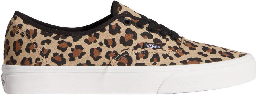 VANS Authentic Animalier sneakers met panterprint lichtbruin