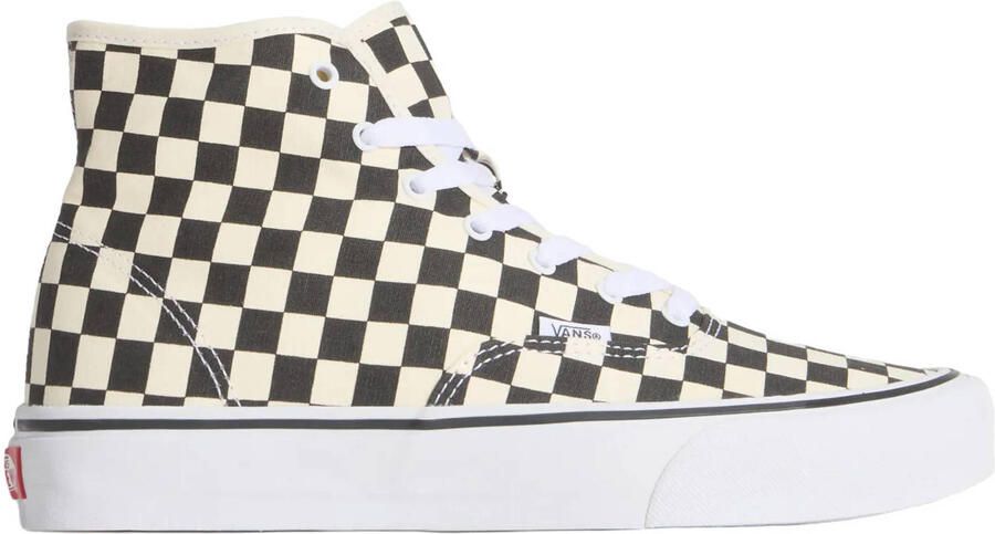 VANS Authentic Hi 2.0 katoenen geruite sneakers zwart wit