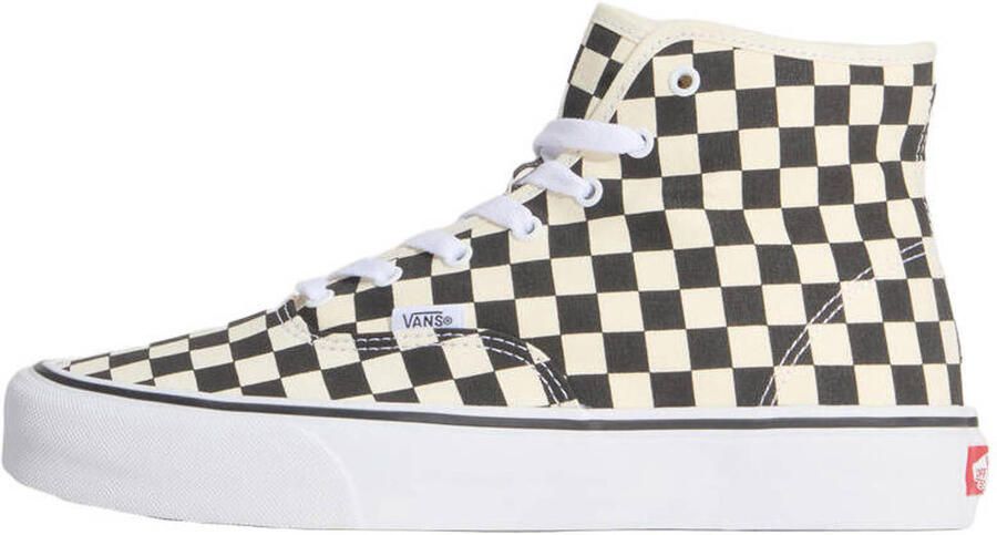 VANS Authentic Hi 2.0 katoenen geruite sneakers zwart wit - Foto 4