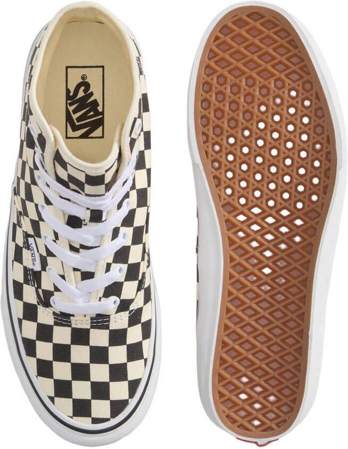 VANS Authentic Hi 2.0 katoenen geruite sneakers zwart wit - Foto 3