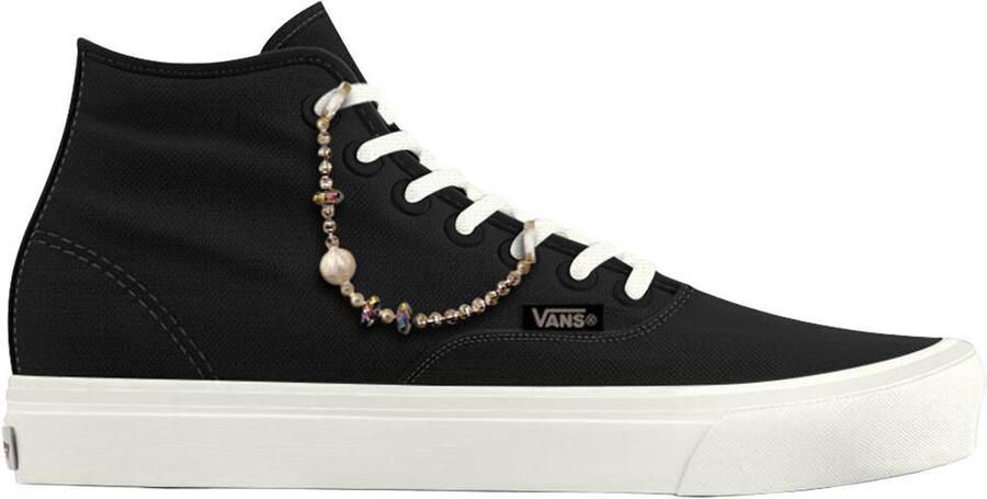 Vans Authentic sneakers met panterprint zwart wit