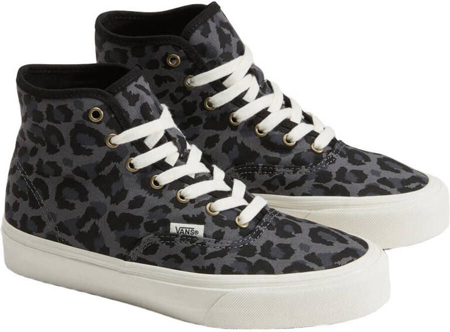 Vans Authentic sneakers met panterprint zwart zilvergrijs - Foto 3