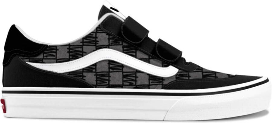 VANS Brooklyn Checkerboard katoenen geruite sneakers zwart grijs