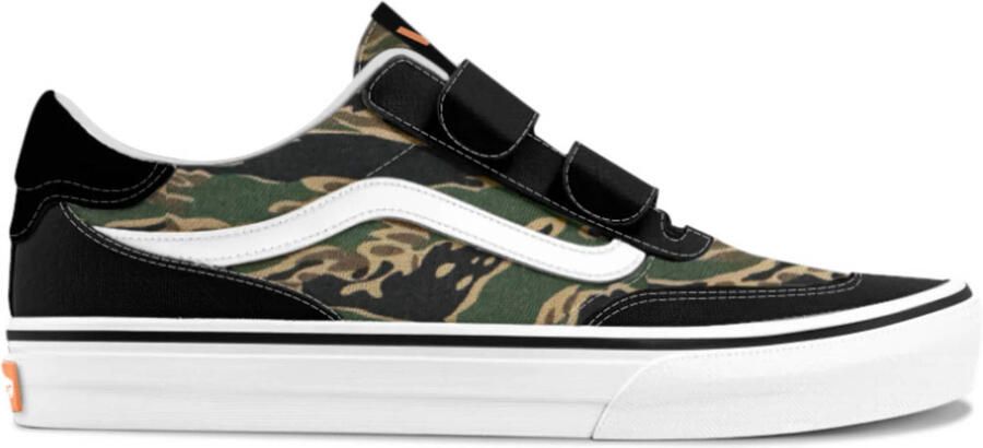 VANS Brooklyn katoenen camouflage sneakers zwart groen