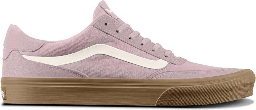 VANS Brooklyn suède sneakers roze wit
