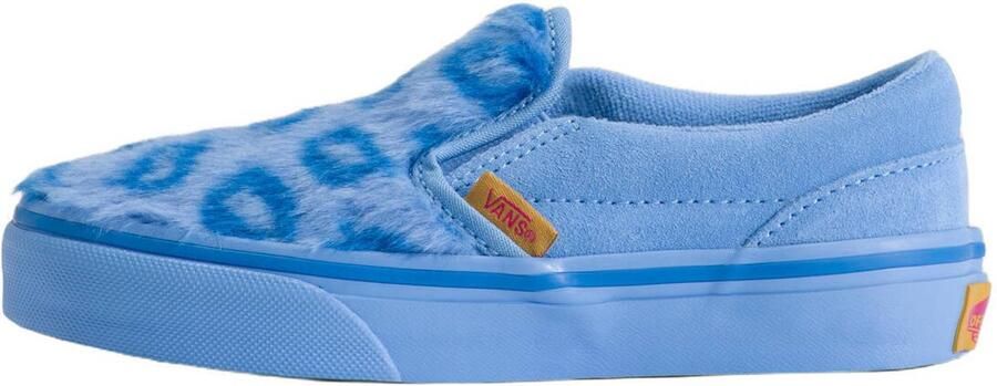 Vans Classic Slip-On katoenen sneakers met print lichtblauw