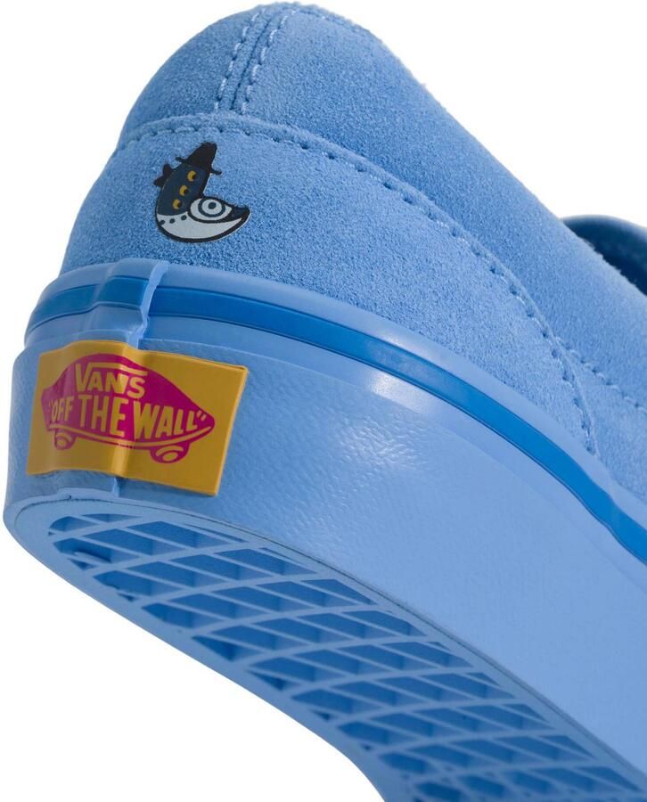 Vans Classic Slip-On katoenen sneakers met print lichtblauw - Foto 2