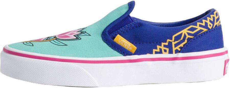 Vans Classic Slip-On Kpop Demon Hunters sneakers met print blauw aqua