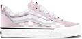 Vans Knu Skool Checkerboard suède sneakers lichtroze wit Canvas - Lichtroze
