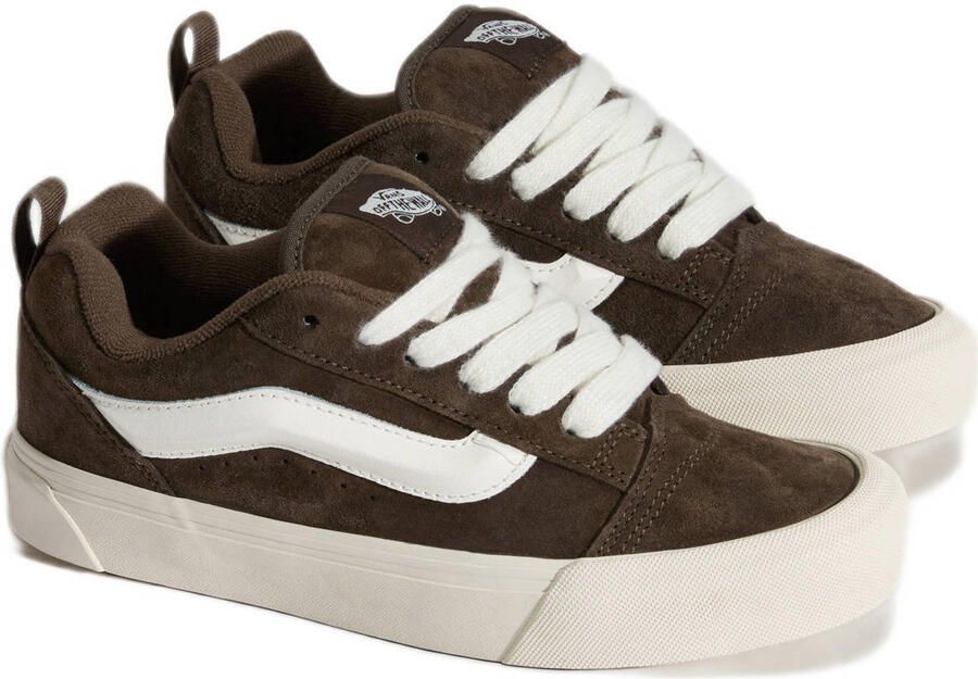 VANS KNU Skool suède sneakers bruin wit
