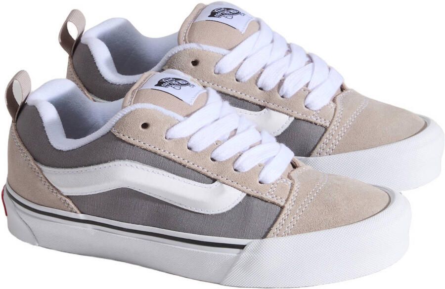 VANS Knu Skool suede sneakers grijs roze - Foto 2