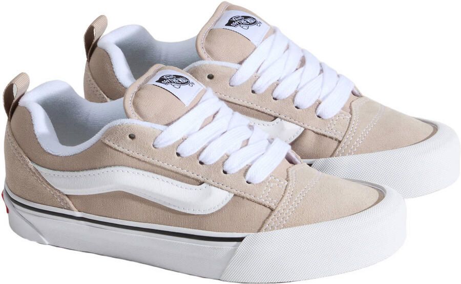 VANS KNU Skool suede sneakers lichtgeel wit - Foto 2