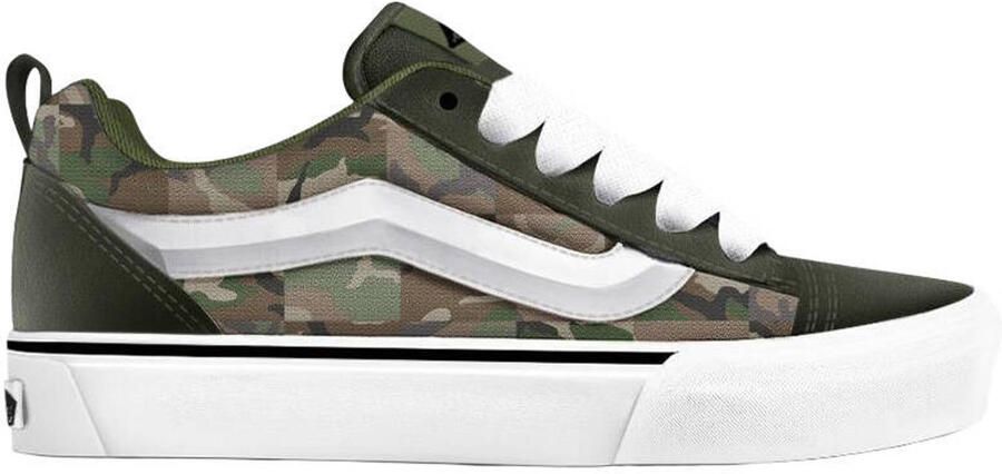 VANS Knu Skool suède sneakers met print donkergroen groen