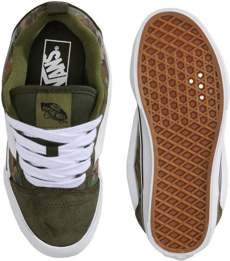 VANS Knu Skool suède sneakers met print donkergroen groen - Foto 2