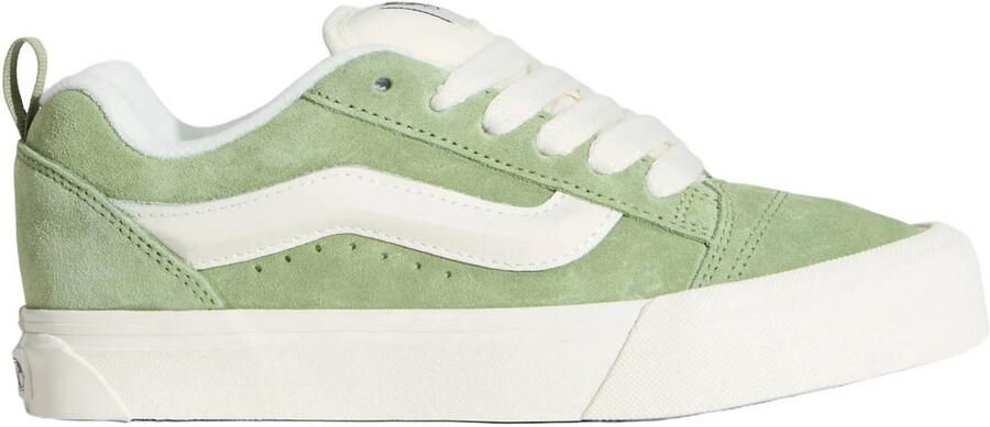 VANS KNU Skool suede sneakers olijfgroen wit