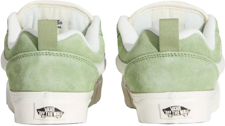 VANS KNU Skool suede sneakers olijfgroen wit - Foto 3