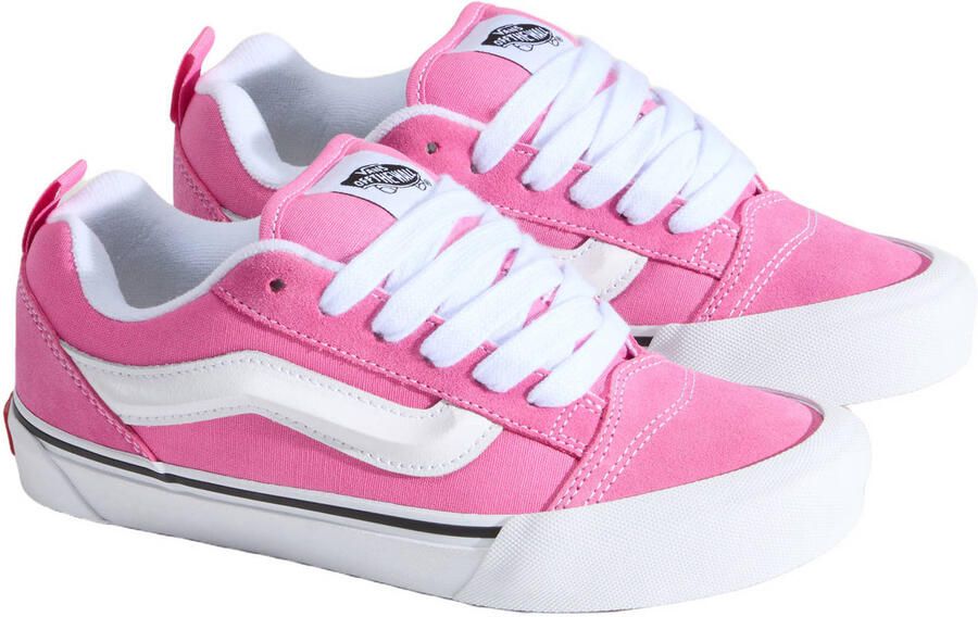 VANS KNU Skool suede sneakers roze wit - Foto 2